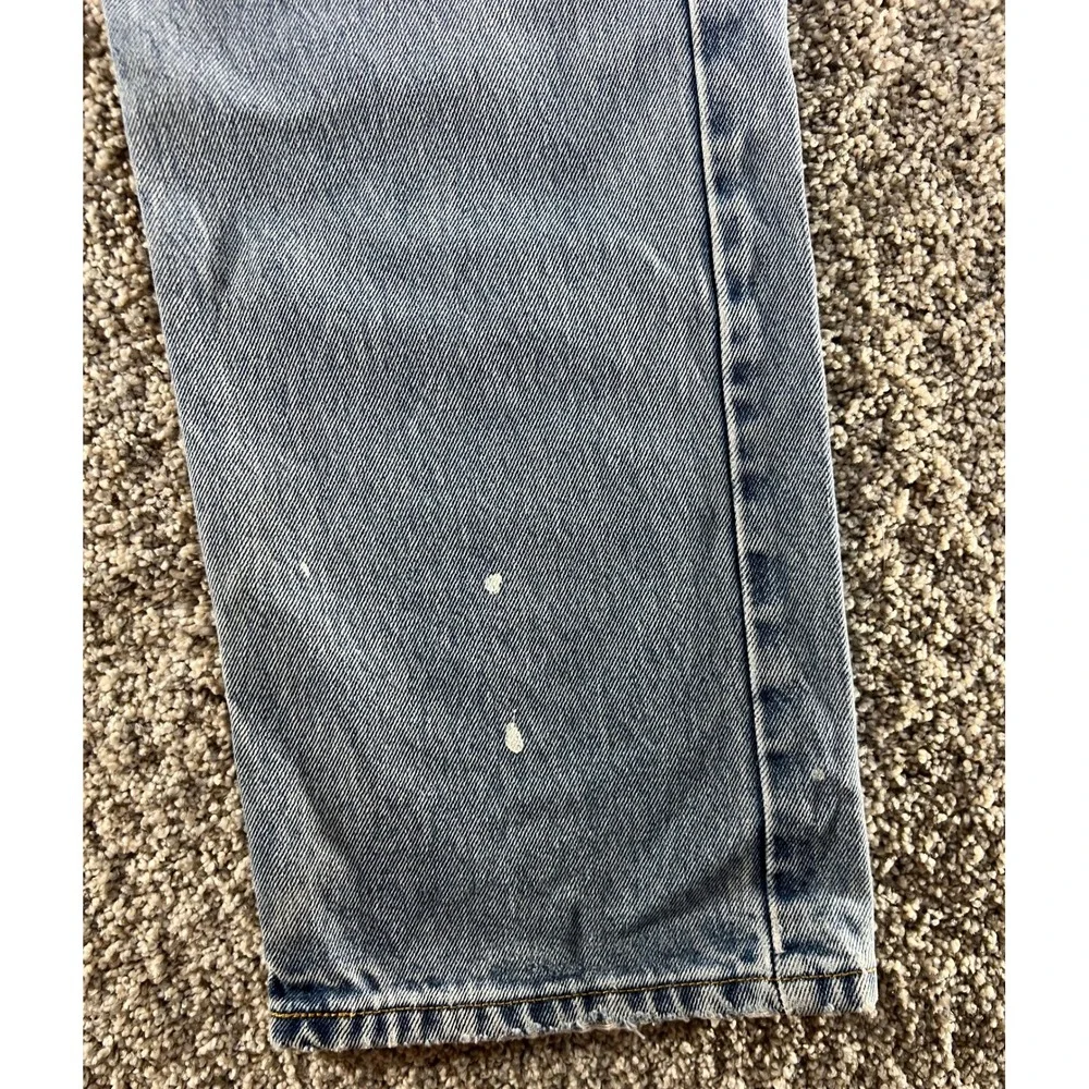 Vintage Y2k 2002 Levis 505 Regular Fit Straight Leg Light Wash Jeans 33x32